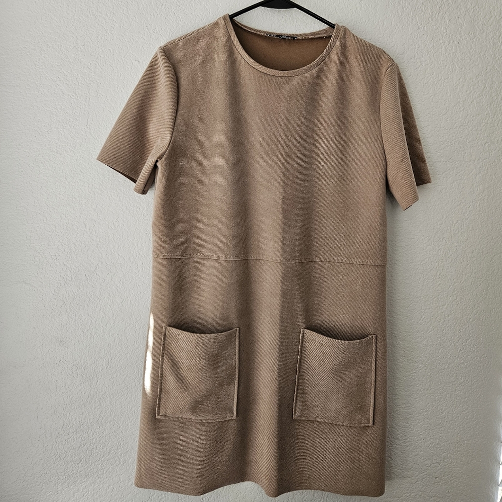 Zara Faux Suede Dress (Size M)